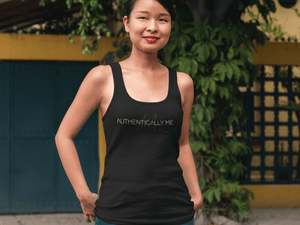 Signature Logo Racerback Tank- Authentically Me No Mask Required!